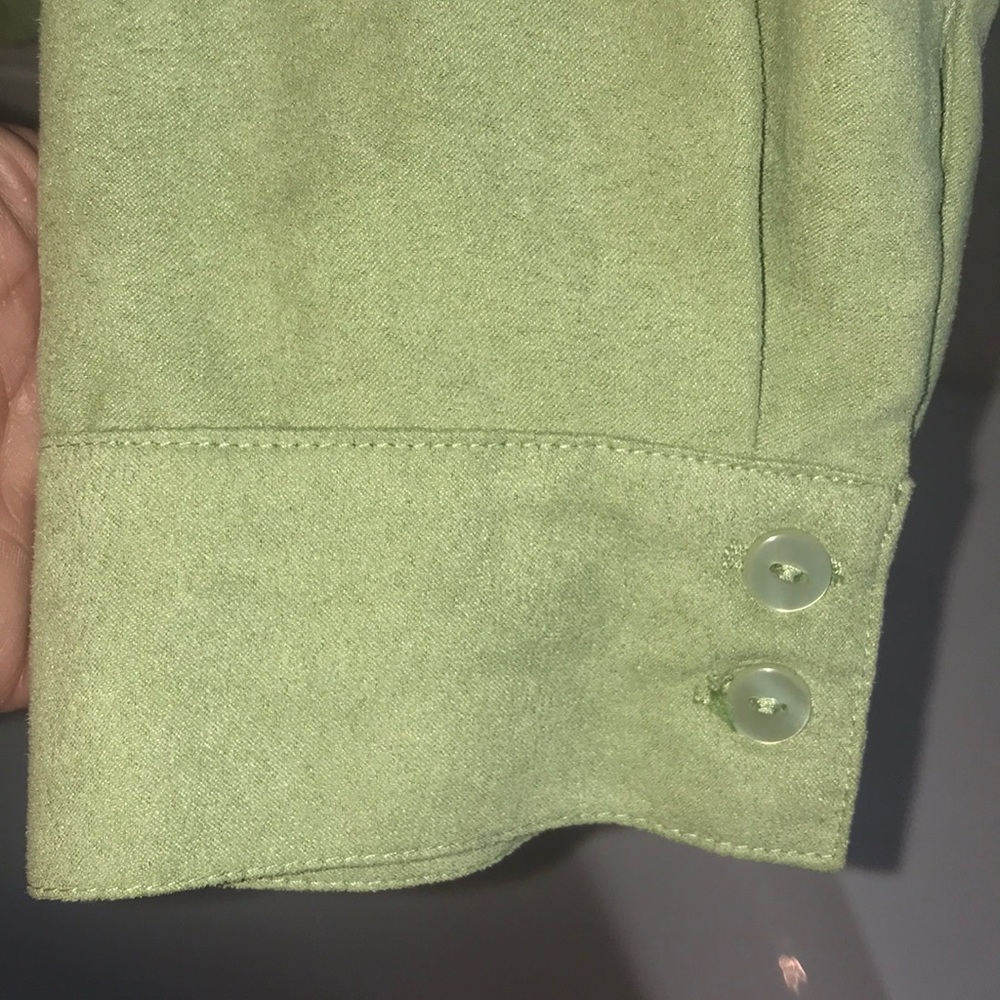 Lemon Grass Studio Light Green Soft Touch Blouse. - Picture 2 of 7